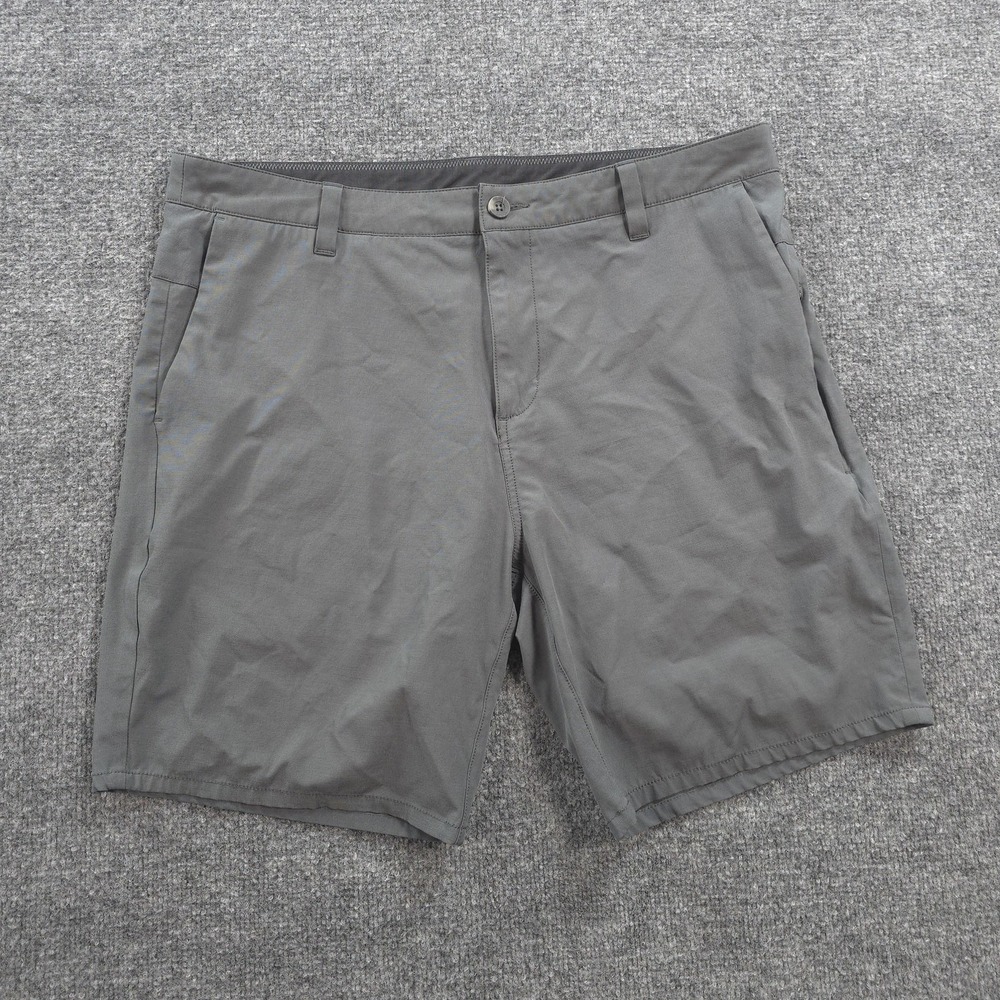 Vuori Shorts Mens 36 Gray Aim Performance Chino Golf Gym Training Athletic